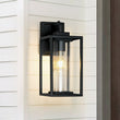 Load image into Gallery viewer, Farmhouze Light-Modern Minimalist 1-Light Black Square Outdoor Wall Lantern-Wall Sconce-1 Pack-
