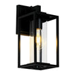 Load image into Gallery viewer, Farmhouze Light-Modern Minimalist 1-Light Black Square Outdoor Wall Lantern-Wall Sconce-2 Packs-
