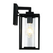 Load image into Gallery viewer, Farmhouze Light-Modern Minimalist 1-Light Black Square Outdoor Wall Lantern-Wall Sconce-2 Packs-
