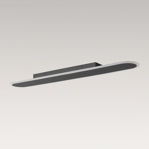 Farmhouze Light - Modern Minimalist Linear Oblong LED Semi Flush Mount - Ceiling Light - 39in - 