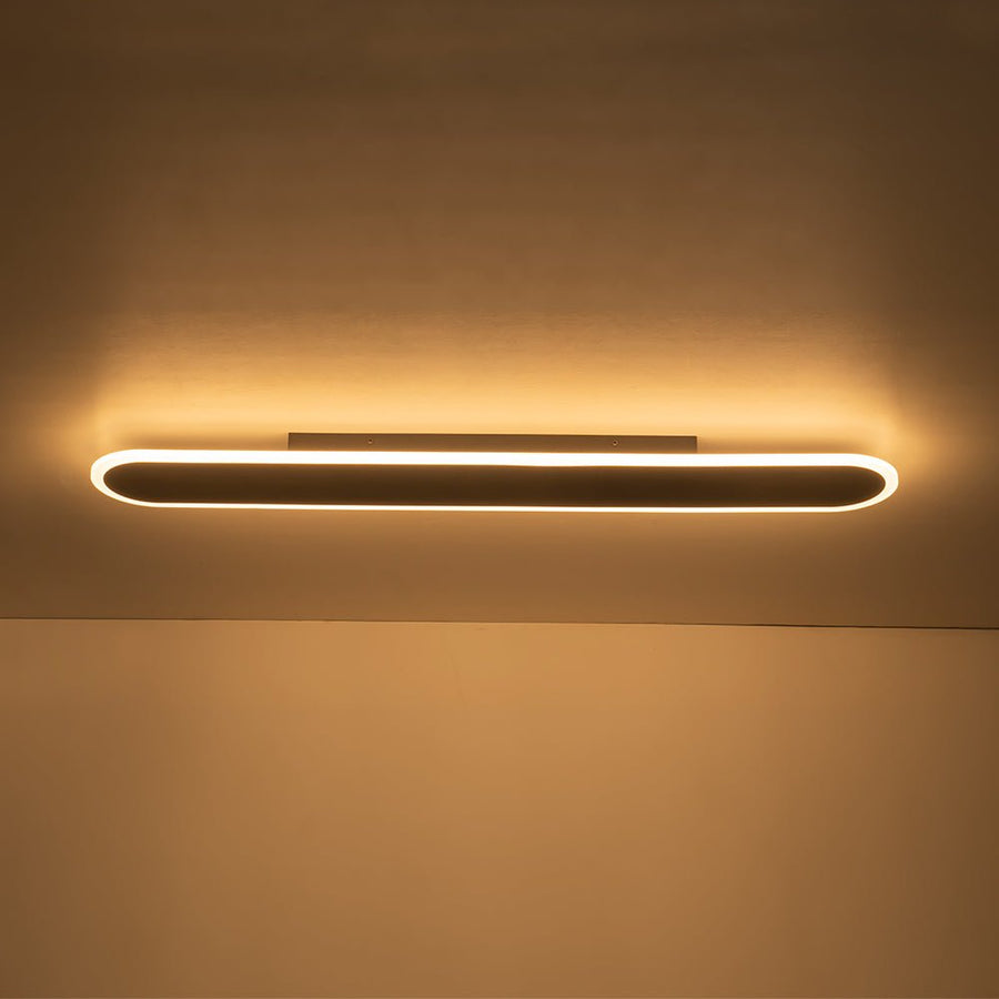 Farmhouze Light - Modern Minimalist Linear Oblong LED Semi Flush Mount - Ceiling Light - 39in - 