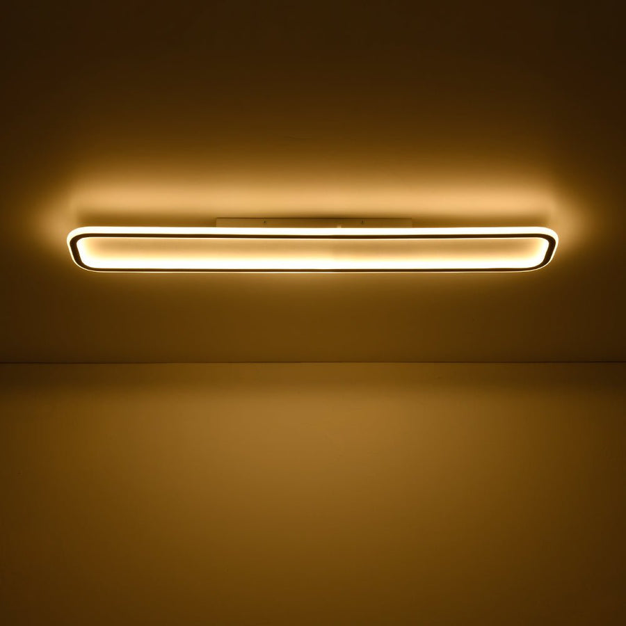 Farmhouze Light - Modern Oblong Dimmable LED Semi Flush Mount Ceiling Light - Ceiling Light - 39in - 