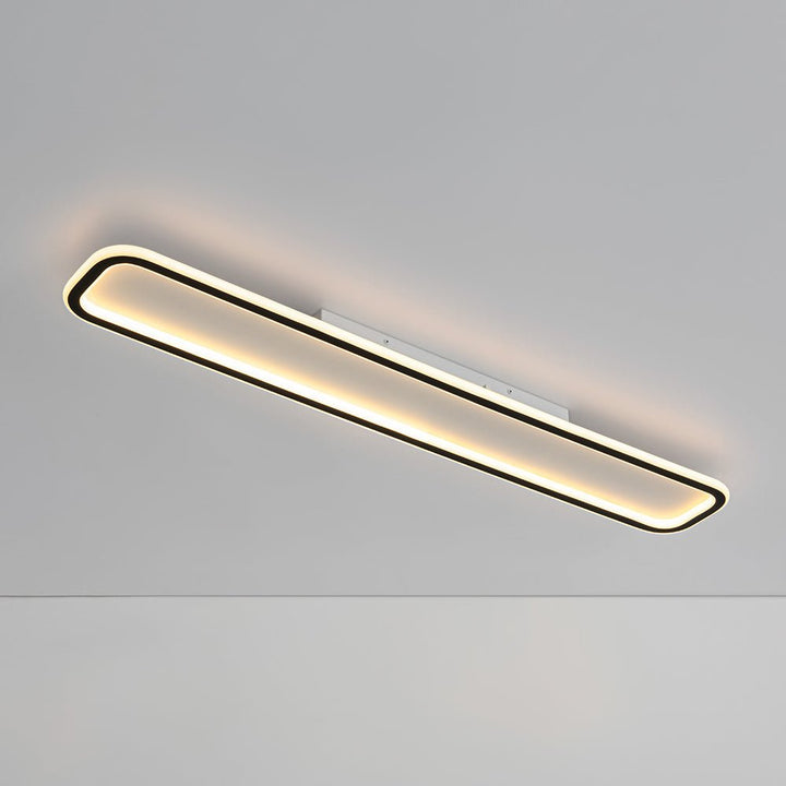 Farmhouze Light - Modern Oblong Dimmable LED Semi Flush Mount Ceiling Light - Ceiling Light - 39in - 