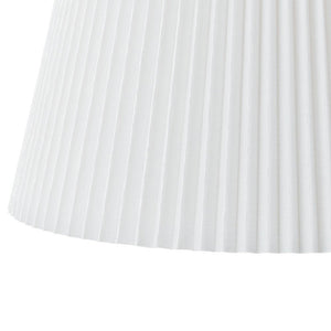 Farmhouze Light - Modern Pleated Linen Tapered Drum Lantern Pendant Light - Chandelier - 17.7 in - 