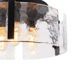 Load image into Gallery viewer, Farmhouze Light-Modern Round Water Glass Semi Flush Mount Ceiling Light-Ceiling Light-Brass-
