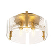 Load image into Gallery viewer, Farmhouze Light-Modern Round Water Glass Semi Flush Mount Ceiling Light-Ceiling Light-Brass-
