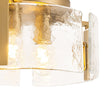 Load image into Gallery viewer, Farmhouze Light-Modern Round Water Glass Semi Flush Mount Ceiling Light-Ceiling Light-Brass-
