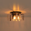 Load image into Gallery viewer, Farmhouze Light-Modern Round Water Glass Semi Flush Mount Ceiling Light-Ceiling Light-Brass-
