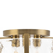 Load image into Gallery viewer, Farmhouze Light-Modern Round Water Glass Semi Flush Mount Ceiling Light-Ceiling Light-Brass-
