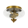 Load image into Gallery viewer, Farmhouze Light - Modern Seeded Glass Round Flush Mount Ceiling Light - Ceiling Light - Gold - 
