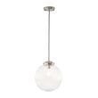 Load image into Gallery viewer, Farmhouze Light - Modern Single Striped Glass Globe Kitchen Pendant Light - Pendant - Black - 
