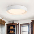 Load image into Gallery viewer, Farmhouze Light-Nordic Simple Round Shallow Bowl Dimmable LED Ceiling Light-Ceiling Light-White-
