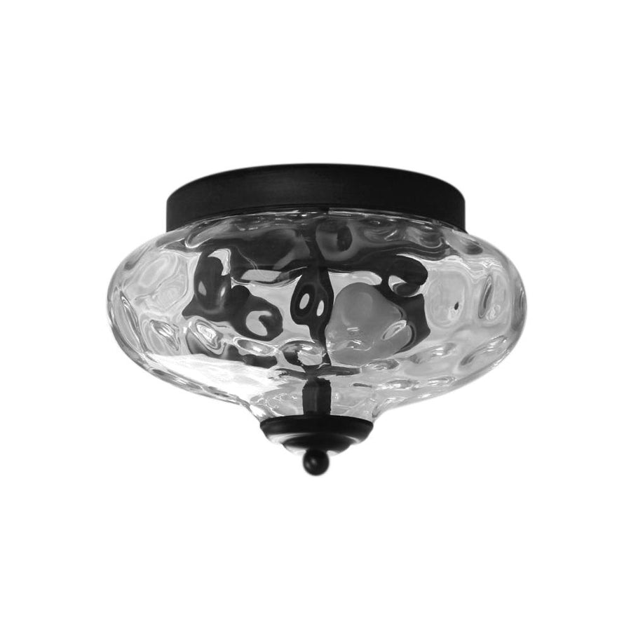 Farmhouze Light-OpenBox-Farmhouse Glass Flush Mount Ceiling Light-Ceiling Light-Chrome-