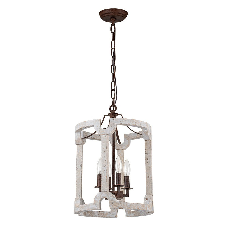 Farmhouze Light - OpenBox - Farmhouse Wood Cylinder Drum Pendant Light - Pendant - 