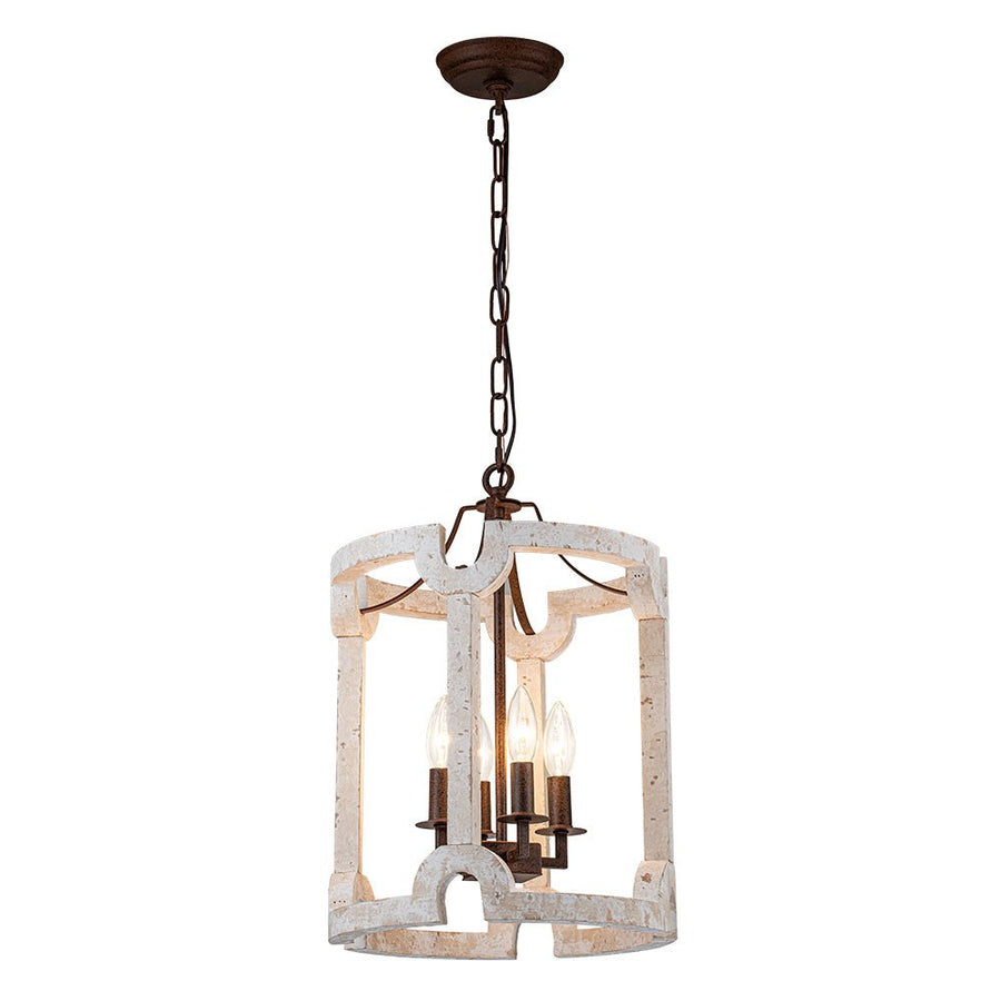 Farmhouze Light - OpenBox - Farmhouse Wood Cylinder Drum Pendant Light - Pendant - 