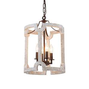 Farmhouze Light - OpenBox - Farmhouse Wood Cylinder Drum Pendant Light - Pendant - 