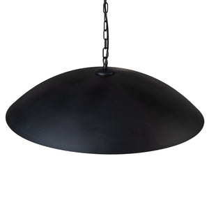 Farmhouze Light - OpenBox - Industrial Saucer Oversized Dome Pendant Light - Chandelier - Black - 