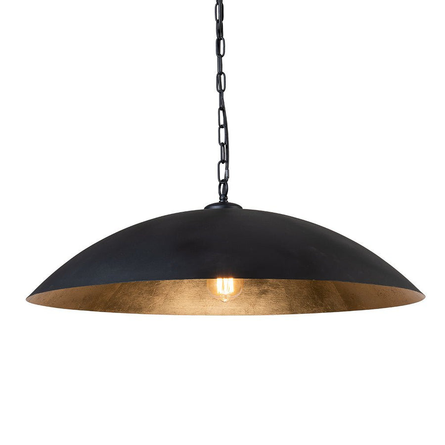 Farmhouze Light - OpenBox - Industrial Saucer Oversized Dome Pendant Light - Chandelier - Black - 