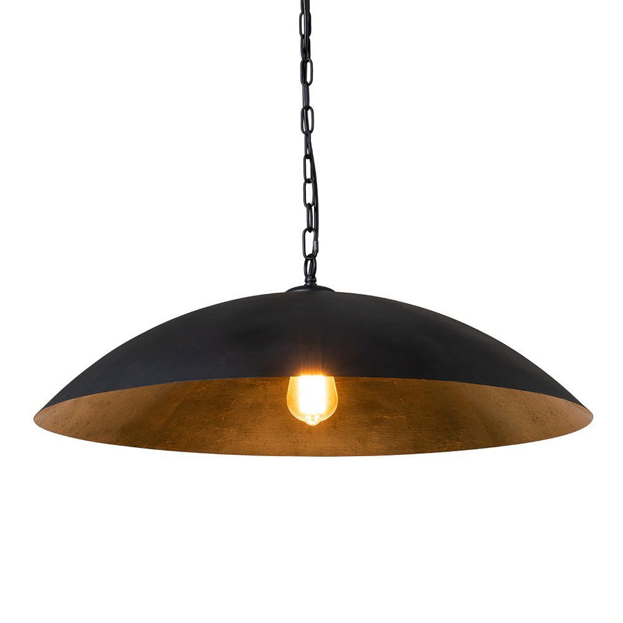 Farmhouze Light - OpenBox - Industrial Saucer Oversized Dome Pendant Light - Chandelier - Black - 