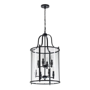 Farmhouze Light - OpenBox - Manor Black Candle Style Cylinder Lantern Pendant Chandelier - Chandelier - Black - 