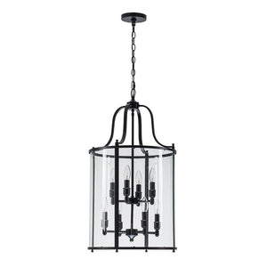 Farmhouze Light - OpenBox - Manor Black Candle Style Cylinder Lantern Pendant Chandelier - Chandelier - Black - 