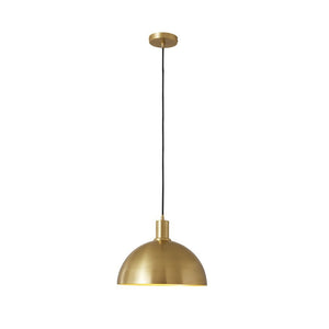 Farmhouze Light - OpenBox - Mid - Century Single Light Brass Dome Pendant - Pendant - 