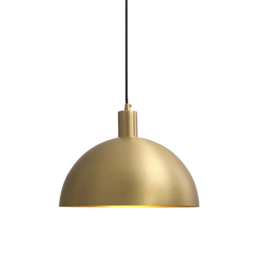 Farmhouze Light - OpenBox - Mid - Century Single Light Brass Dome Pendant - Pendant - 