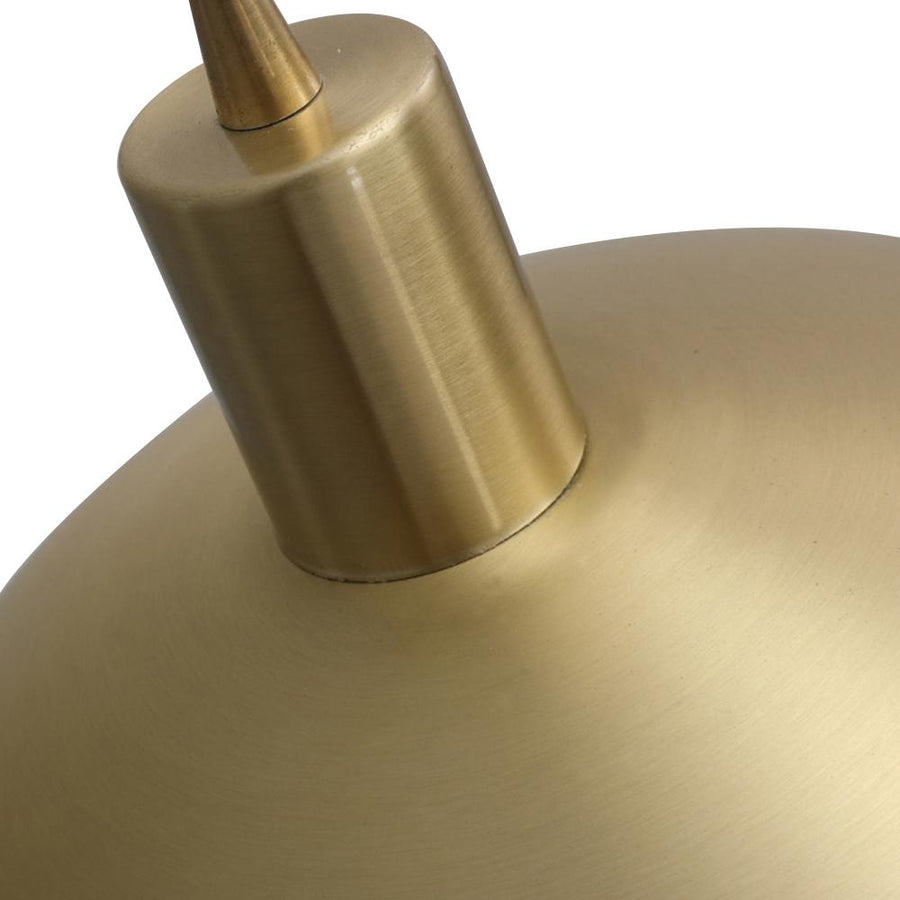 Farmhouze Light - OpenBox - Mid - Century Single Light Brass Dome Pendant - Pendant - 