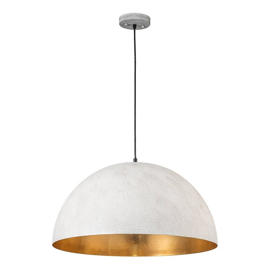 Farmhouze Light - OpenBox - Modern Farmhouse Oversized Dome Pendant - Chandelier - White - 15 in. - M