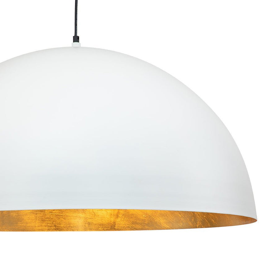 Farmhouze Light - OpenBox - Modern Farmhouse Oversized Dome Pendant - Chandelier - White - 15 in. - M