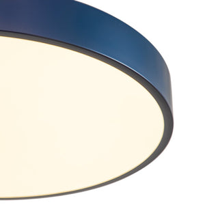 Farmhouze Light - OpenBox - Scandinavian Blue Round LED Semi Flush Mount Light - Ceiling Light - Blue - 