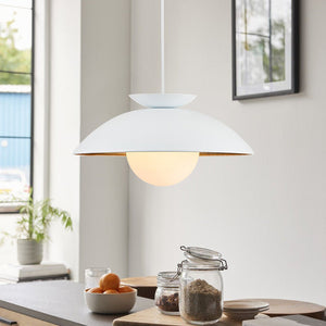 Farmhouze Light - OpenBox - Scandinavian Single Metal Dome Kitchen Pendant - Pendant - White - 