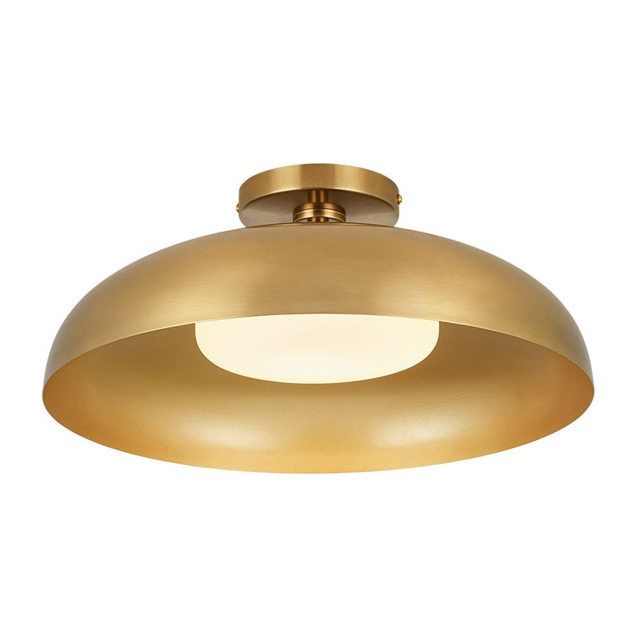 Retro Dimmable LED Round Dome Semi Flush Mount | Farmhouze Light