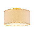 Load image into Gallery viewer, Farmhouze Light-Retro Farmhouse Ivory Linen Drum Lantern Ceiling Light-Ceiling Light-12.8 in-

