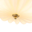 Load image into Gallery viewer, Farmhouze Light-Retro Pleated Floral Art Glass Scalloped Ceiling Light-Ceiling Light-Milky Opal Glass-
