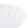 Load image into Gallery viewer, Farmhouze Light - Round Pleated Frosted Glass Dimmable LED Flush Mount Light - Ceiling Light - White - 
