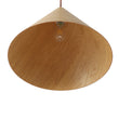 Load image into Gallery viewer, Farmhouze Light - Rustic Single Wood Style Wide Conical Pendant Light - Pendant - Oak - 
