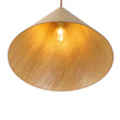 Load image into Gallery viewer, Farmhouze Light - Rustic Single Wood Style Wide Conical Pendant Light - Pendant - Oak - 
