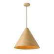 Load image into Gallery viewer, Farmhouze Light - Rustic Single Wood Style Wide Conical Pendant Light - Pendant - Oak - 
