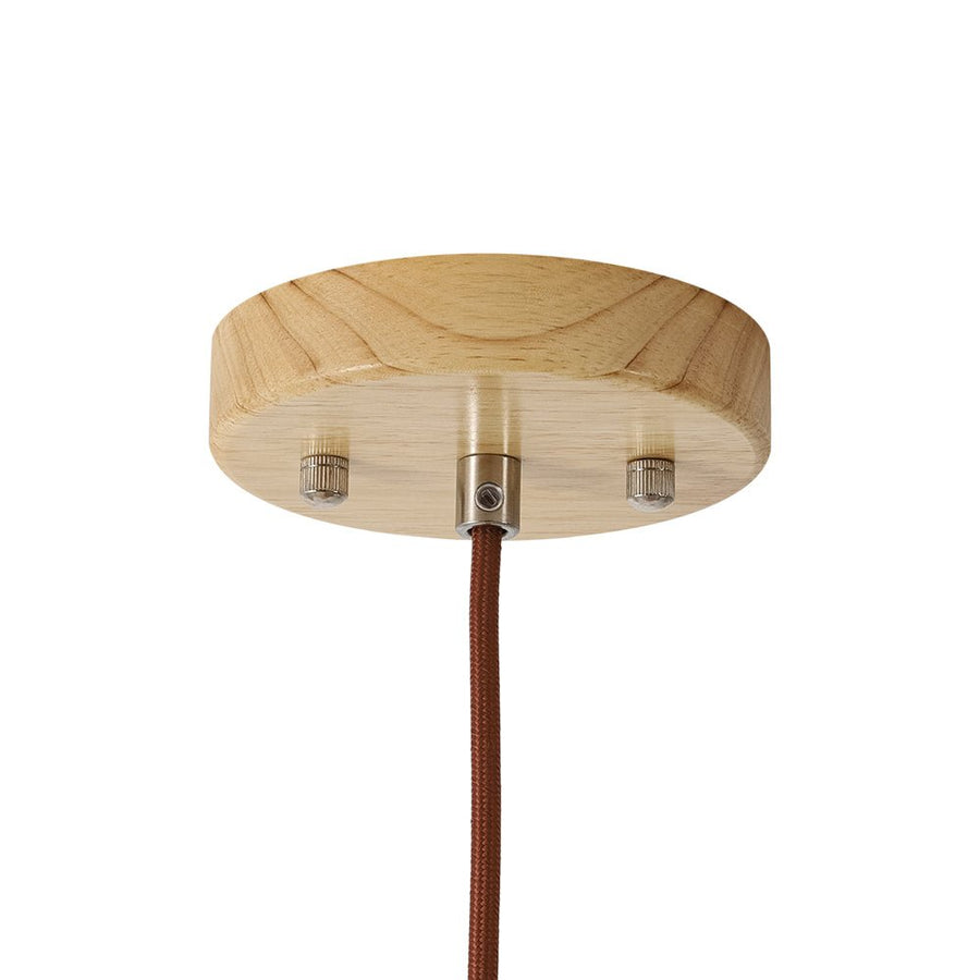 Farmhouze Light - Rustic Single Wood Style Wide Conical Pendant Light - Pendant - Oak - 