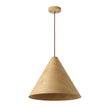 Load image into Gallery viewer, Farmhouze Light - Rustic Single Wood Style Wide Conical Pendant Light - Pendant - Oak - 
