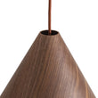 Load image into Gallery viewer, Farmhouze Light - Rustic Single Wood Style Wide Conical Pendant Light - Pendant - Walnut - 
