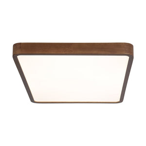 Farmhouze Light - Rustic Walnut Wood Dimmable LED Rectangle Ceiling Light - Ceiling Light - 23.6 In - 