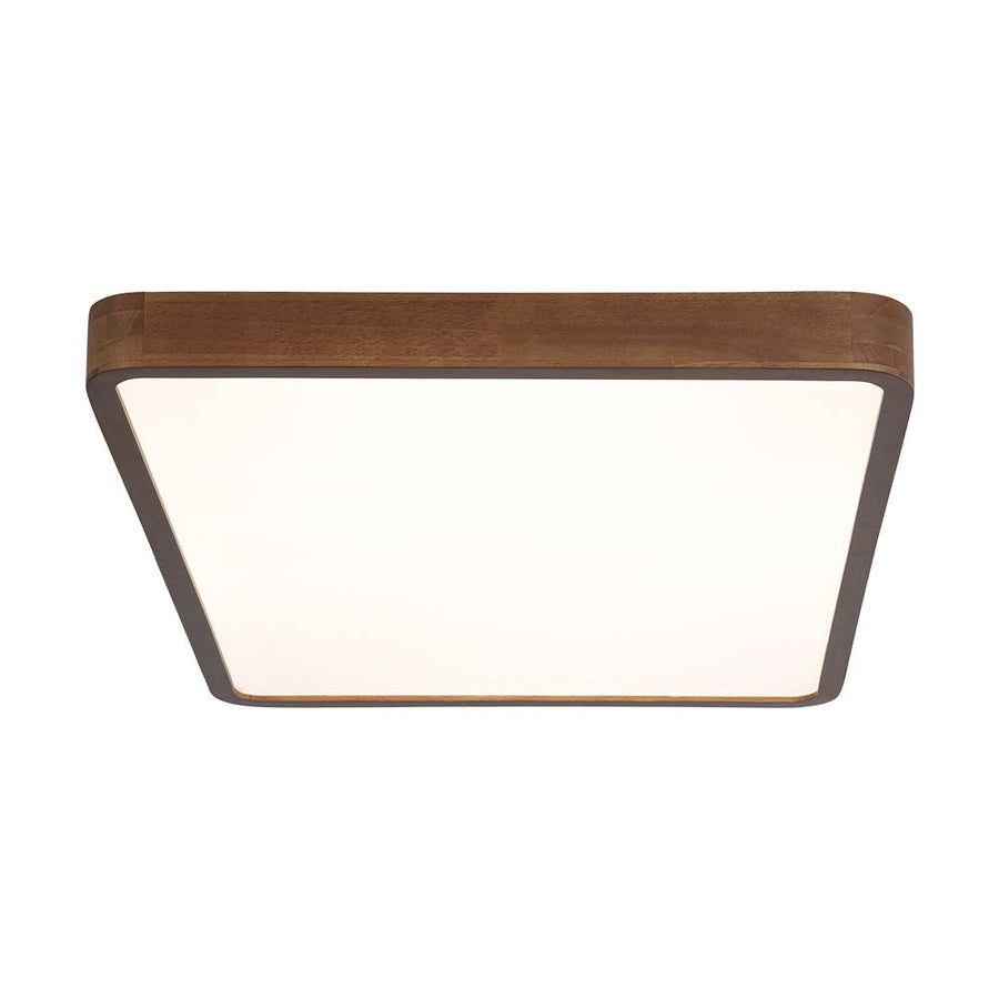 Farmhouze Light - Rustic Walnut Wood Dimmable LED Rectangle Ceiling Light - Ceiling Light - 23.6 In - 