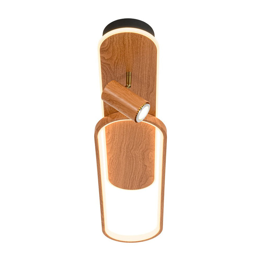 Rustic Wood Spotlight Dimmable LED Linear Semi Flush | Farmhouze Light