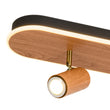 Load image into Gallery viewer, Farmhouze Light - Rustic Wood Spotlight Dimmable LED Linear Oval Ceiling Light - Ceiling Light - Oak Wood + Spotlight * 1 - 
