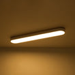 Load image into Gallery viewer, Farmhouze Light - Rustic Wooden LED Long Oval Semi Flush Ceiling Light - Ceiling Light - White - 
