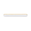 Load image into Gallery viewer, Farmhouze Light - Rustic Wooden LED Long Oval Semi Flush Ceiling Light - Ceiling Light - White - 
