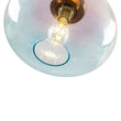 Load image into Gallery viewer, Farmhouze Light-Scandinavian 1-Light Ombre Colored Glass Round Semi Flush-Ceiling Light-13.8 in-
