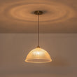 Load image into Gallery viewer, Farmhouze Light-Scandinavian 1-Light Striped Glass Dome Kitchen Pendant-Pendant-15 in-

